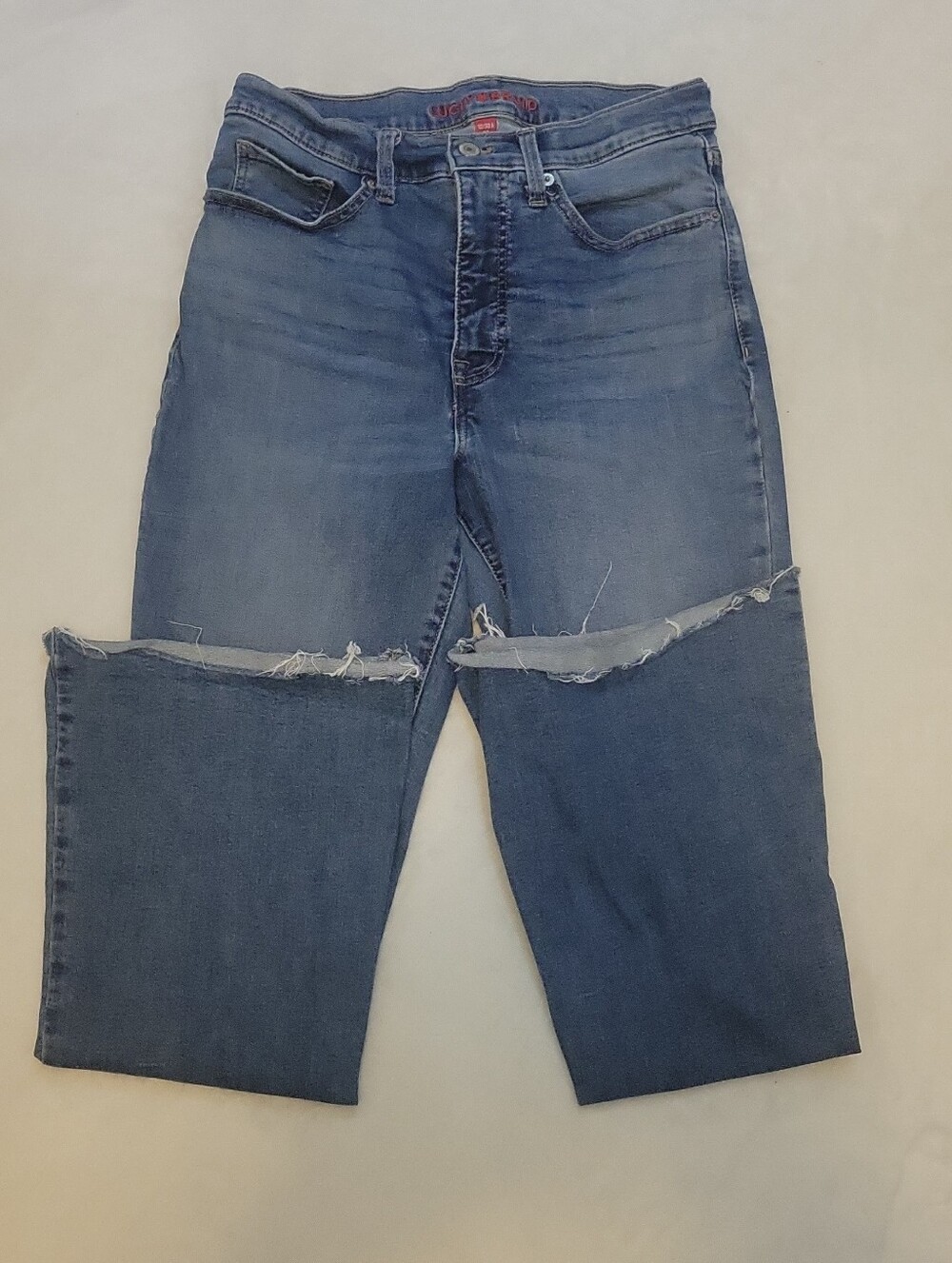 Lucky Brand Stevie High Rise Flare Jeans Womens Size 10 30 Blue Denim